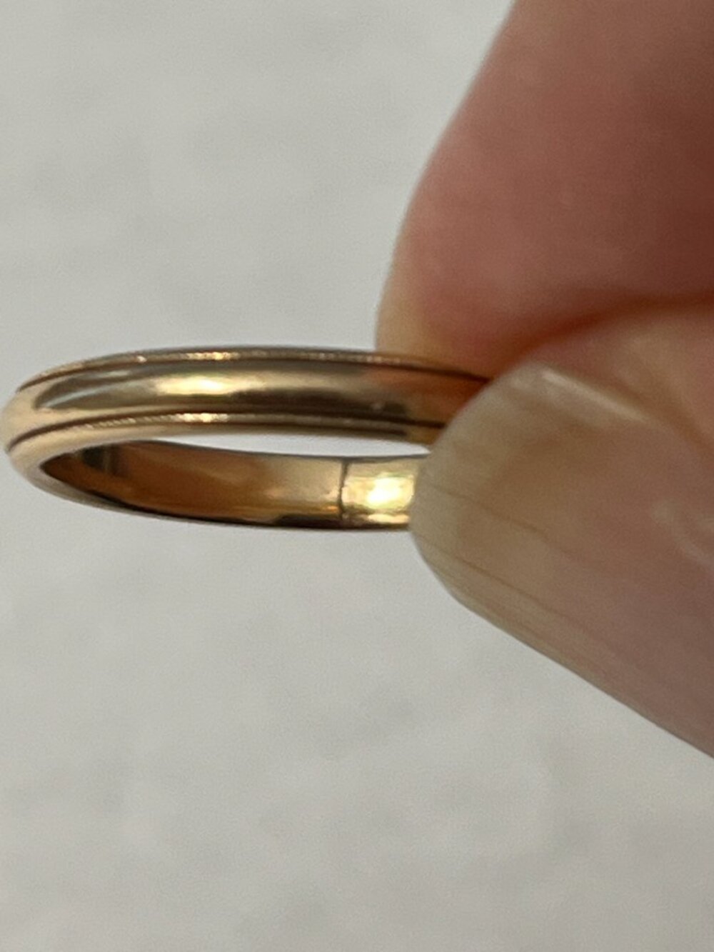 Vintage ArtCarved 14K Yellow Gold Wedding Band Ring Size 5 - Picture 4 of 6